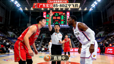 CBA广东宏远对阵辽宁飞豹篮球比赛直播画面