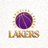 洛杉矶湖人队紫色金色球队Logo标志